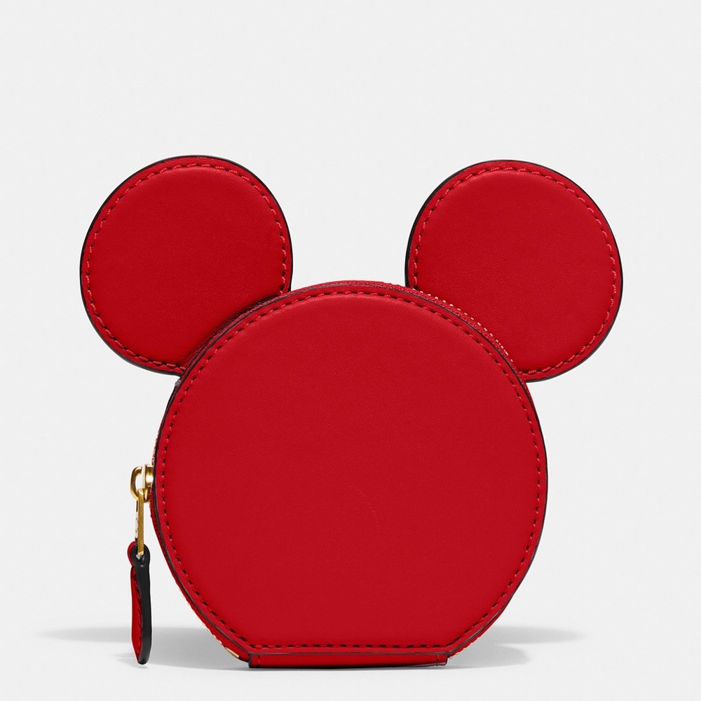 Coach Disney X Mickey Mouse Coin Case NWT
